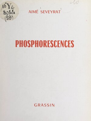 cover image of Phosphorescences